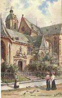 Mainz, Stephanskirche / church, Raphael Tuck &amp; Sons oilette Serie Mainz No. 187 B., Kollektion Deutscher Stadte s: Charles E. Flower