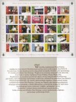 25th anniversary of papacy of pope John Paul II complete sheet in decorative packaging II. János Pál...