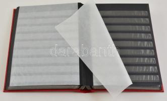 LINDNER Stockbook 1169S 30 black sheets/60 pages brown 225x310mm LINDNER Berakó 1169S 30 fekete lap/...