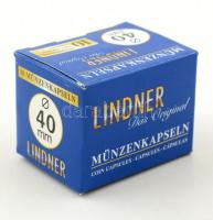 Lindner coin capsules 40mm - Pack of 10, Lindner érmekapszula 40mm - 10 darabos 2250040P, Lindner Münzenkapseln 40mm - 10-er Pack