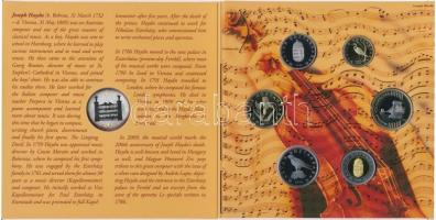 2009. 5 Forints - 200 Forints (6xdiff) + "Haydn" Ag commemorative medal (12g/0.999/29mm) 2...