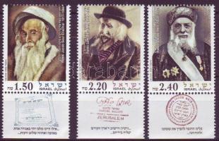 3 rabbis set with tab, 3 rabbi tabos sor, 3 Rabbis Satz mit Tab