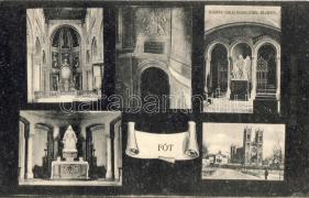 Fót, Római katolikus templom belső, Gróf Károlyi család nyughelyének bejárata, Engel Dezső kiadása