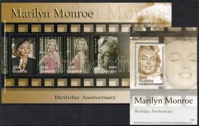 Marilyn Monroe mini sheet + block, Marilyn Monroe kisív + blokk, Marilyn Monroe Kleinbogen + Block