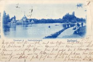 1899 Budapest XIV. Városligeti tó