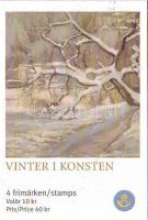 Christmas: paintings of winter stamp booklet, Karácsony: téli festmények bélyegfüzet, Weihnachten: Wintergemälde Markenheftchen