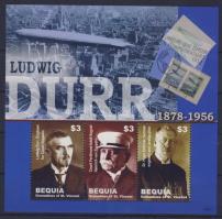 50th anniversary of Ludwig Dürr's death mini sheet, 50 éve hunyt el Ludwig Dürr kisív, 50. Todestag von Ludwig Dürr Kleinbogen
