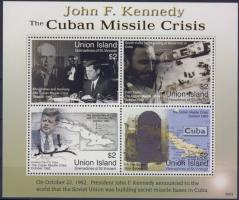 Kennedy - The Cuban Missile Crisis mini sheet, Kennedy - A kubai rakétaválság kisív, Kennedy - Kubakrise Kleinbogen
