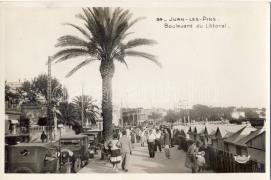 Juan-les-Pins, Boulevard du Littoral / street, automobile, market place