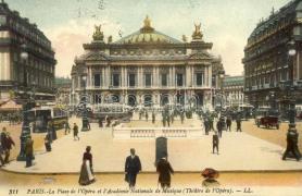 Paris, Opera, Academie Nationale de Musique / tram, automobile