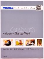 MICHEL Katzen-Ganze Welt katalog, Michel Macskák motívum katalógus, MICHEL Katzen-Ganze Welt katalog