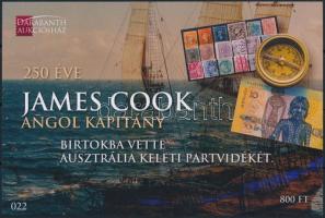 James Cook kapitány emlékív, Captain James Cook memorial sheet
