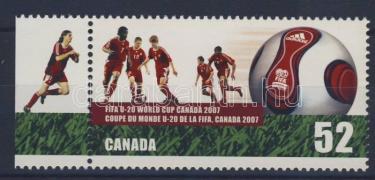 Fußball-Weltmeisterschaft der U-20-Junioren Marke mit Rand, FIFA U20 világkupa ívszéli bélyeg, FIFA U20 world cup margin stamp
