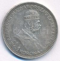 1896. 1 Korona "Millennium" Kremnica 1896KB 1K "Millennium" Körmöcbánya 1896. 1 ...