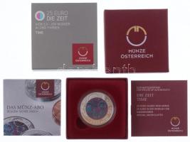 2016. 25 Euro "Time" in original case, with certificate 2016. 25E "Idő" eredeti ...