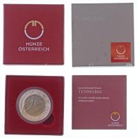 2013. 25 Euro "Tunneling" in original case, with certificate 2013. 25E "Alagútépítés&...