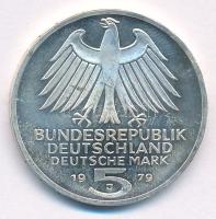 1979J 5 Mark Ag "150th Anniversary - German Archaeological Institute" 1979J 5M Ag "Né...