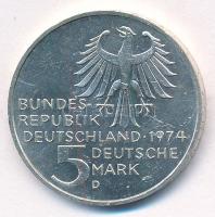 1974D 5 Mark "250th Anniversary - Birth of Immanuel Kant" 1974D 5M "Immanuel Kant szü...