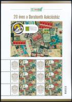 2024 20 éves a Darabanth Aukciósház - Belföld megszemélyesített ív (bélyeges)