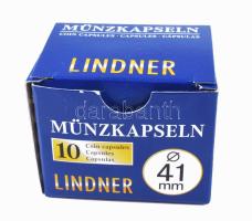 Lindner Coin capsules internal ? 41 mm - pack of 10, Lindner érmekapszula 41 mm - 10 darabos 2250041P, Lindner Münzkapseln Innen-? 41 mm, 10er-Packung