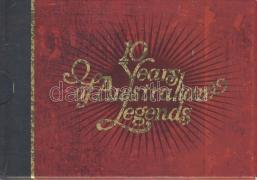 10 Jahre: Gewinner des Australian-Legend-Preises, Markenheftchen, 10 év Ausztrál Legendái bélyegfüzet 1997-2006, 10 Years of Australian Legends stamp booklet 1997-2006