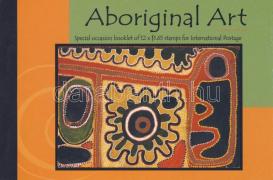 Greeting stamps, aboriginal art stamp booklet, Üdvözlő bélyegek, népművészet bélyegfüzet, Grußmarken, australides Kunst; Markenheftchen