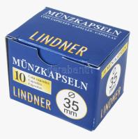 Münzkapseln Innen- 35 mm, 10er-Packung Lindner érmekapszula 35 mm - 10 darabos Coin capsules interna...