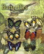 Lepkék kisív, Butterflies minisheet, Schmetterlinge Kleinbogen