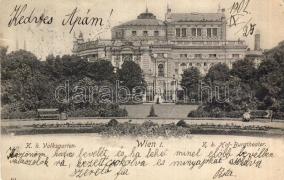Vienna I. Theatre, garden, Bécs I. Színház, Népkert