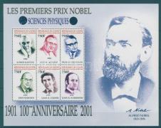 100 éves a Nobel-díj kisív, 100th anniversary of the Nobel Prize mini sheet, 100 Jahre Nobelpreise Kleinbogen