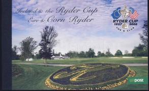 Ryder Cup golf tour stamp booklet, Ryder Kupa golf turné bélyegfüzet, Golfturnier um den Ryder Cup Markenheftchen