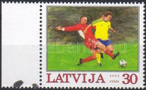 Fußball-Europameisterschaft Marke mit Rand, Labdarúgó EB ívszéli bélyeg, Football European Championship margin stamp